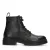 Manfield leren veterboots zwart
