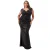 Damesjurk Goddiva Sequin & Velvet Bardot