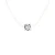 Ketting Diamond Solitaire 0030 Cts Nylon Transparant 925