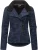 Ragwear Fleece jas ‘Saskie’  blauw gemêleerd