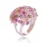 Orphelia Dames 925 Sterling Zilveren Ring – Roze ZR-7451/RG