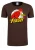 LOGOSHIRT Shirt  donkerbruin / geel / rood / wit