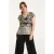 Smashed Lemon 25088 -te satijnen top met ornamentenprint |