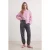 TRENDYOLMİLLA Dames Grijs Effen Normale taille Joggingbroeken
