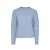 PIECES vest blauw gebreid