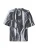 Carlo Colucci Shirt ‘Ettori’  lichtgrijs / zwart / wit