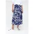 TRVL DRSS Printed Swan Skirt Royal Blue