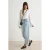 TRENDYOLMİLLA Dames Donkerblauw Effen Barrel-model Hoge taille Jeans