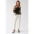 Dames Hoge Taille Rechte Spijkerbroek