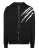 Plein Sport Sweatvest ‘Scratch’  zwart / wit