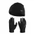 Nike Dames/Dames Fleece muts & Handschoenen Set (Zwart)
