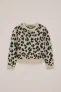 WE Fashion – Meisjes trui met print – Regular fit – Bruin –