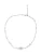 Maanesten Ketting ‘MAGGIE’  zilver / wit