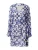 Freebird Icons Jurk ‘Xeni’  petrol / lila / zwart / wit