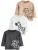 Next Shirt  beige / zwart / wit