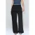 Mango straight high waist broek zwart