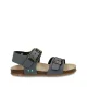 BunniesJR 226406-727 Jongens Platte Sandalen – Blauw – Imitatieleer – Gespsluiting