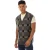 Heren Fred Perry Glitch Tartan gebreide tanktop in grijs