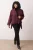 TRENDYOLMİLLA Dames Bordeaux Effen Oversized Grote maten Jassen