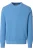 Redmond Casual Trui ronde hals blauw, Effen