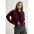 TRENDYOLMİLLA Dames Bordeaux Effen Driekwart mouw Loszittend Vesten