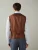 Next Gilet  donkerblauw / bruin / lichtbruin