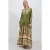 Geprinte V-hals Maxi Jurk