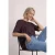 Street One Dames Shirt met ronde hals en gemengde textuur in Rood