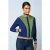 Colorblock Daytona Sweat coljack in beacon blauw