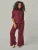 YOU LOOK PERFECT Huispak ‘LOUNGEWEAR SET  – Pullover Bailey & Pants Bailey’  bordeaux