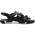Dolce & Gabbana Zwarte Leren Studded Slippers Sandalen Schoenen
