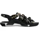 Dolce & Gabbana Zwarte Leren Studded Slippers Sandalen Schoenen