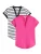 love & roses Shirt  navy / pink / wit