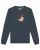 Watapparel Sweatshirt ‘ Vogel ‘  antraciet / gemengde kleuren