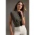 TRENDYOLMİLLA Dames Kaki Effen Mouwloos Regular fit Blouses