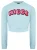 Nicce Long Sleeve Light Blue Womens Caddel Cropped Sweatshirt 211 2 03 01 0315