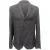Brunello Cucinelli Effen Colbert met Zakken in Grijs Wol