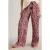 White Stuff Belle Crinkle Wide Leg Trouser Pink Print