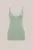 WE Fashion – Dames singlet met kant – Pastelgroen – Katoen –