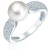 Valero Pearls Ring  zilver / parelwit