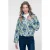 Geisha bomberjack met print – blauw/groen