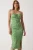 Happiness İstanbul Zomerjurk  groen / wit