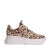 Sacha leren sneakers beige/zwart