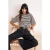 TRENDYOLMİLLA Dames Bruin Effen Kort Getailleerd T-shirts