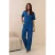 Lofty Manner wide leg regular waist pantalon blauw