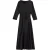 Ted Baker Avelli Midi-jurk Met Gebogen Naaddetails, Zwart