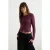 TRENDYOLMİLLA Dames Paars Effen Lang Getailleerd Blouses