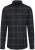 State of Art Overhemd Yarn Dyed Geruit Grijs op Navy