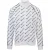 Aquascutum Heren Raglan Track Jacket met hoge kraag (Wit)