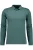 RAGMAN Soft Knit Poloshirt lange mouw mosgroen, Effen